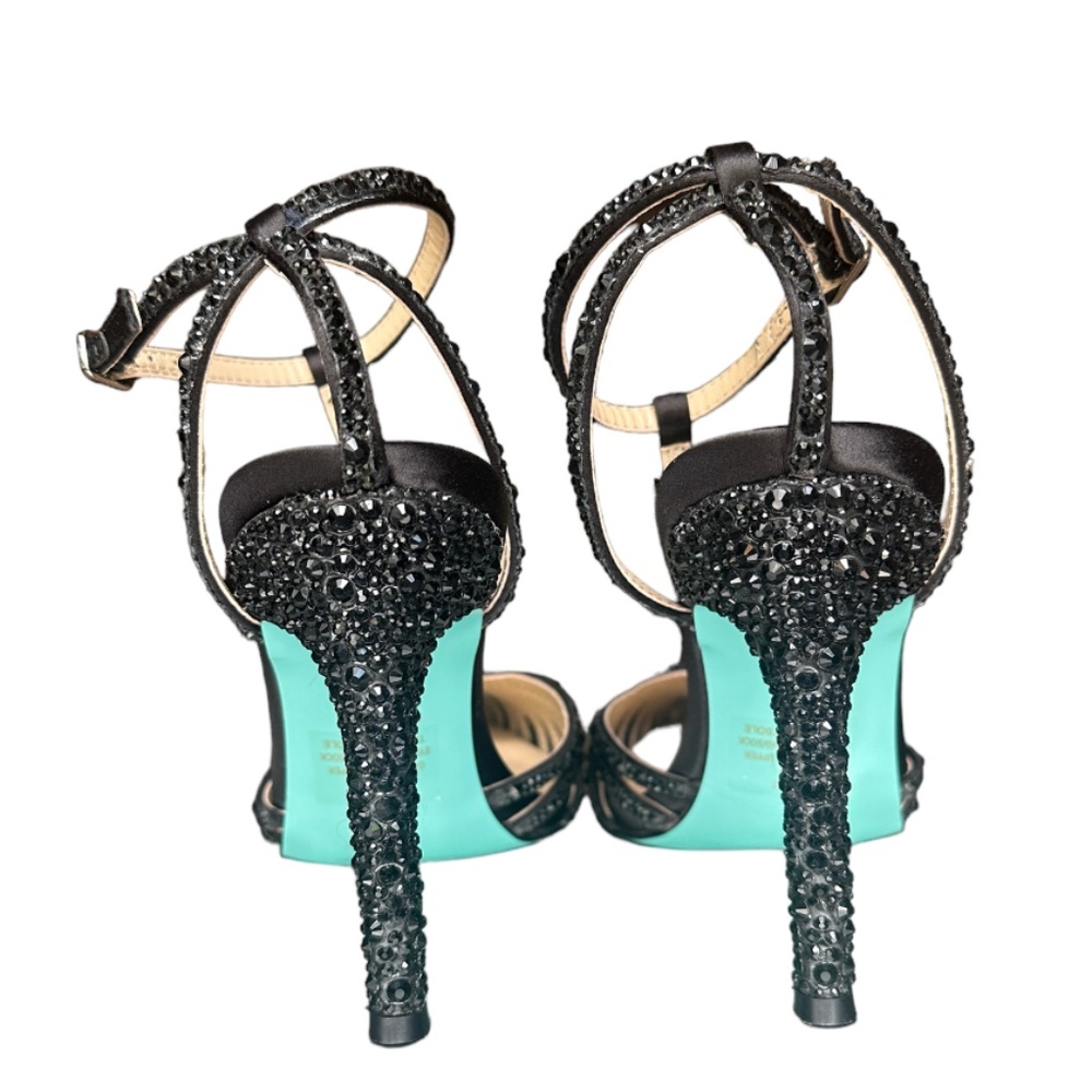 Betsey Johnson Diamond Crystal Strass Ali Pointed toe Heels - Picture 7 of 11